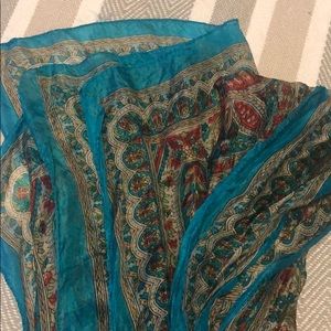 Silk scarf 18x64